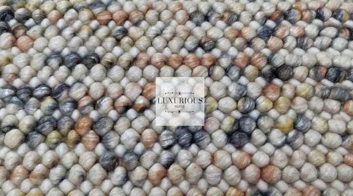 Pebbles Cherry Sienna Cloud Hand Woven Wool Rug
