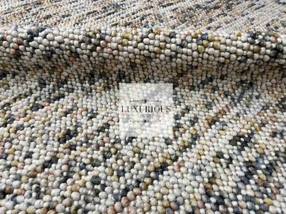 Pebbles Cherry Sienna Cloud Hand Woven Wool Rug