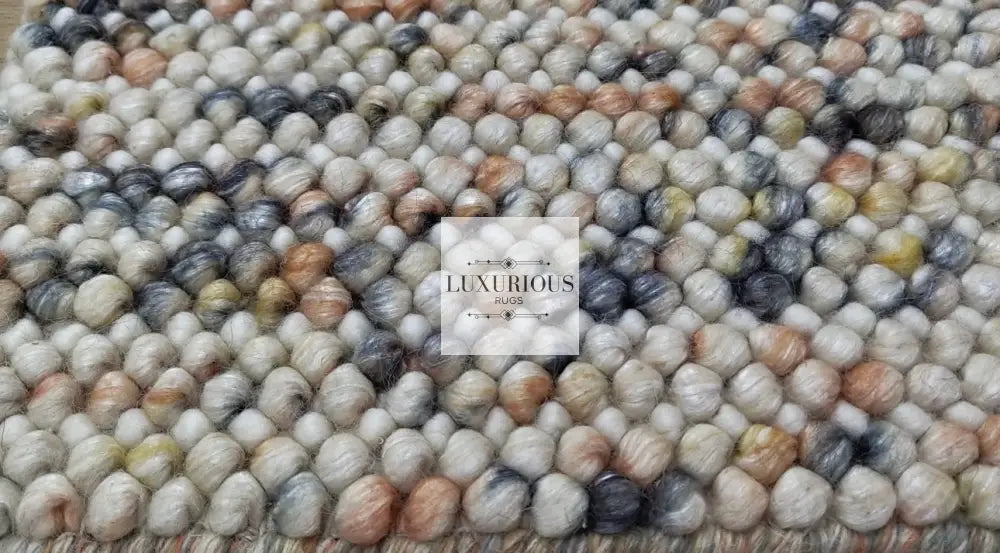 Pebbles Cherry Sienna Cloud Hand Woven Wool Rug