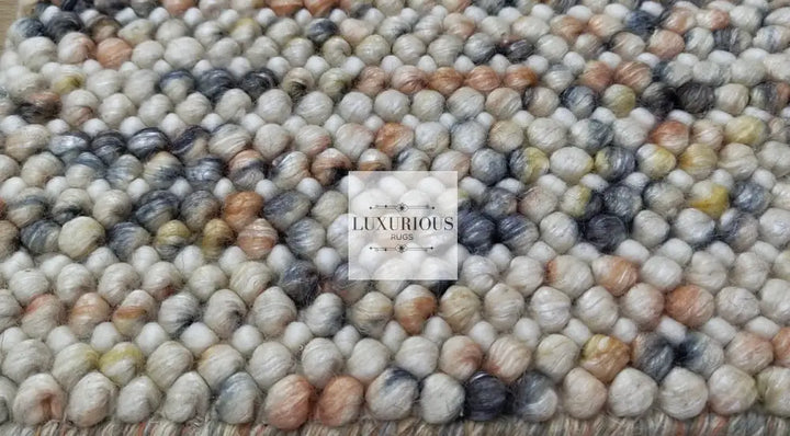 Pebbles Cherry Sienna Cloud Hand Woven Wool Rug
