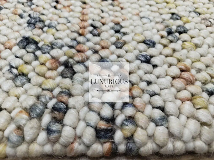 Pebbles Cherry Sienna Cloud Hand Woven Wool Rug