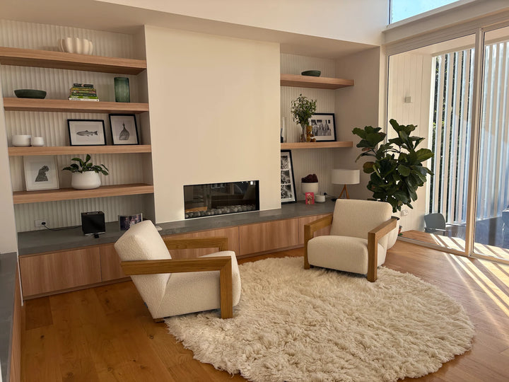 Flokati Natural Rug 100% Pure NZ Wool 2000 GSM