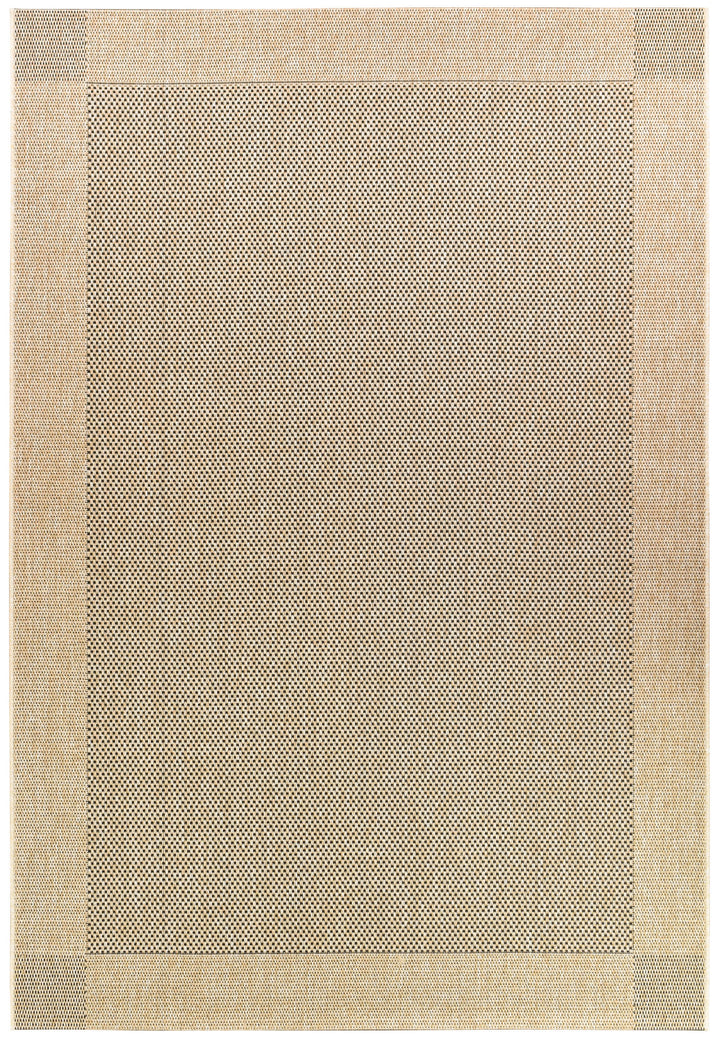Outdoor Sisal Sand Black Rug 3900-820