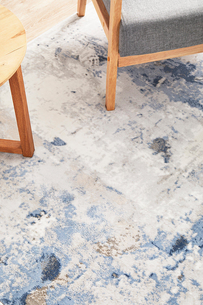 Emotion 33 Navy Modern floor Rug