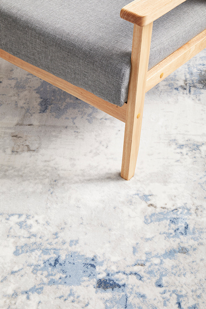 Emotion 33 Navy Modern floor Rug