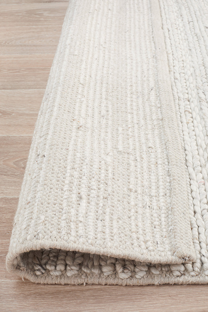 Harvest Ivory Color Textured Hand Woven – Luxurious Rugs