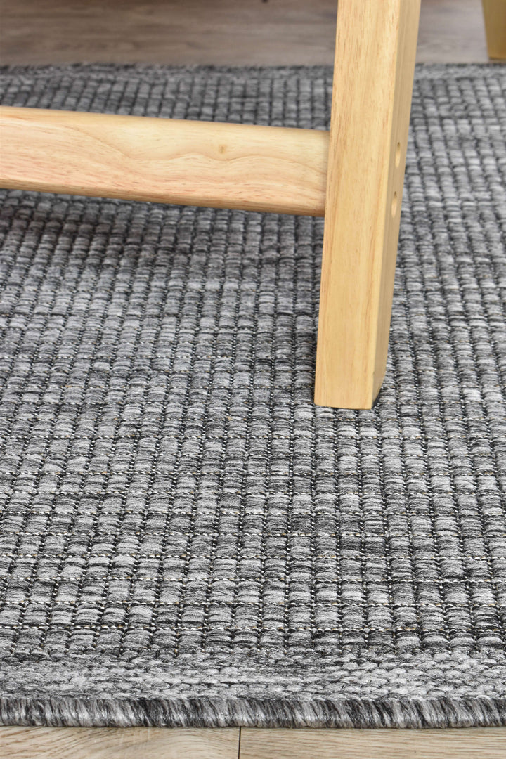 Long Island Dark Grey Rug 1303-DM9E