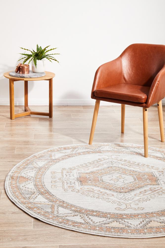 Aztec Caitlen Natural Round Rug - All Modern Design