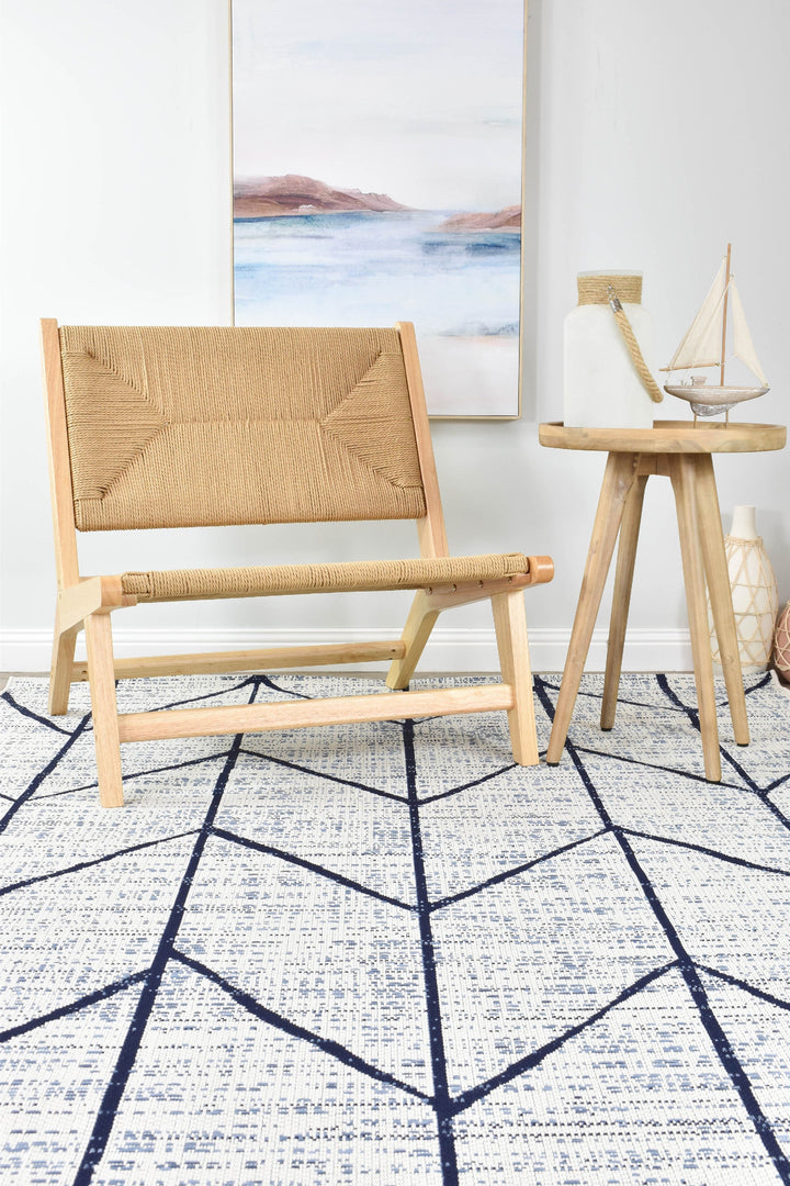 Iris Cream Blue Rug 47274-306