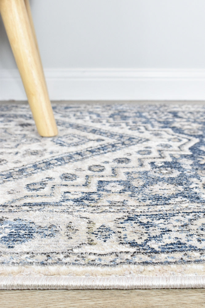 Medina Cream Blue Rug A161A
