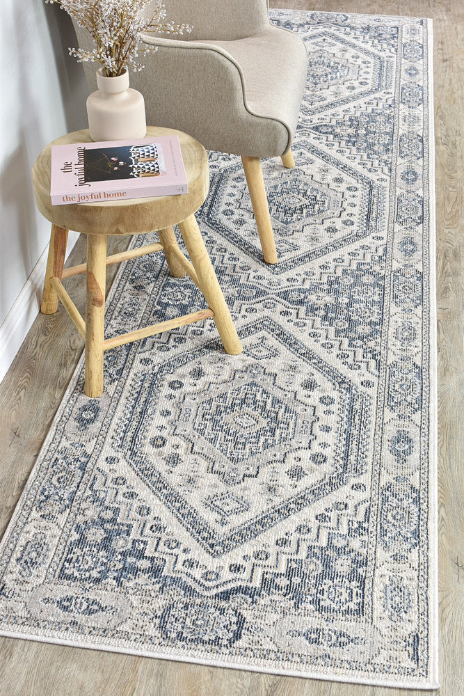 Medina Cream Blue Rug A161A