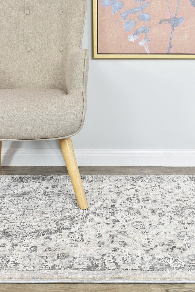 Medina Grey Runner Rug 0321B