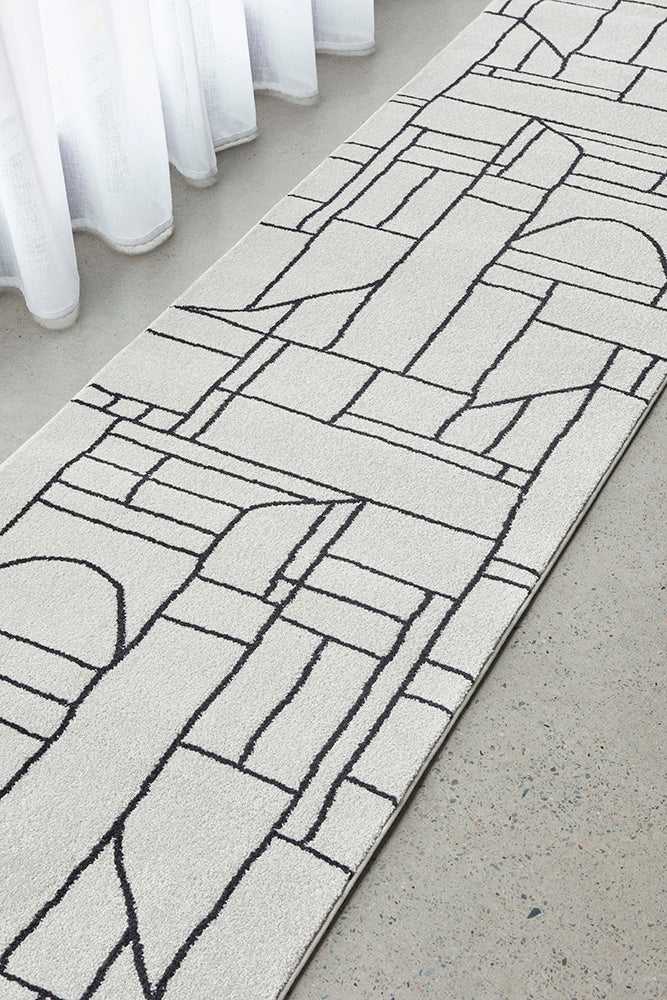 Paradise Fleur White Runner