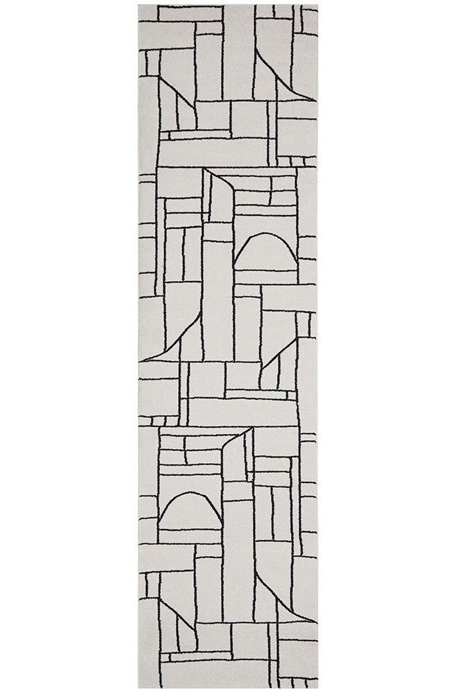 Paradise Fleur White Rug