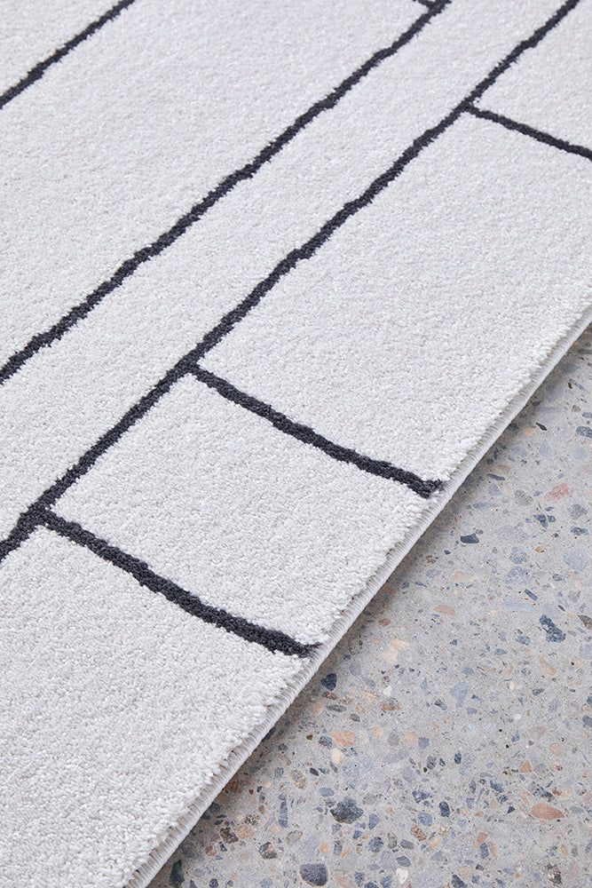 Paradise Fleur White Rug