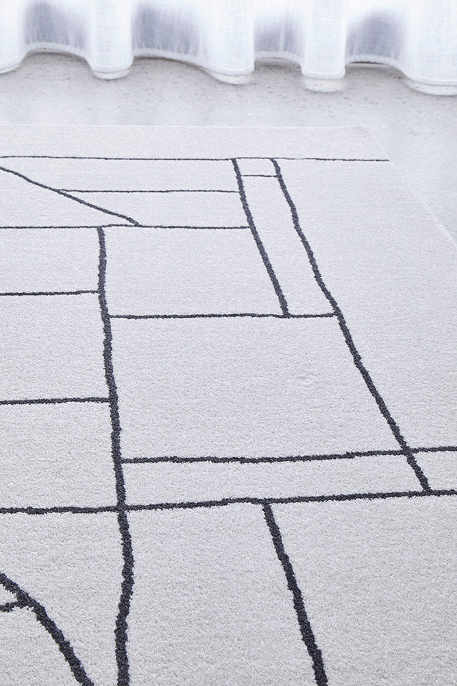 Paradise Fleur White Rug