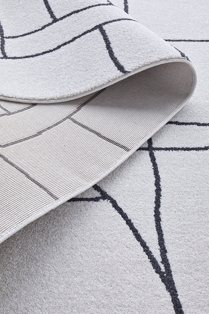 Paradise Fleur White Rug