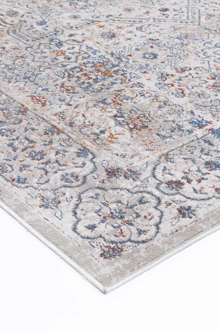 Malo Aurora Grey & Blue Traditional Rug