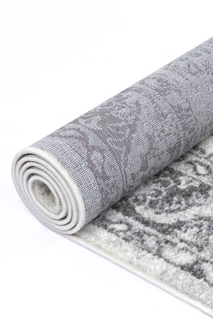 Frankie Pau Cream & Grey Traditional Rug