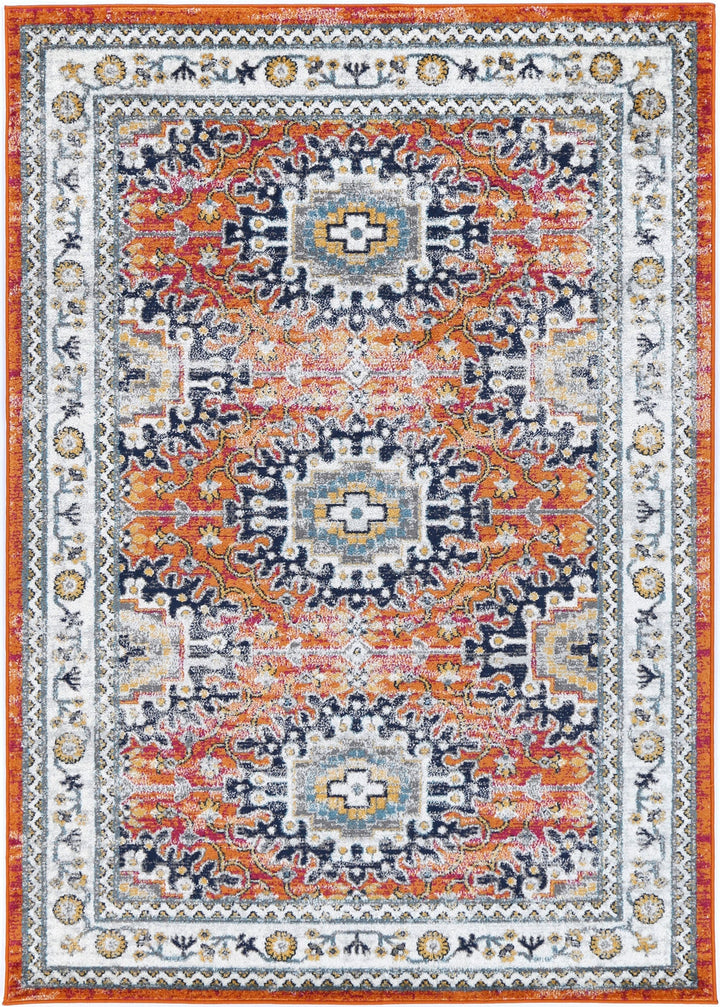 Frankie Cannes Orange Transitional Rug