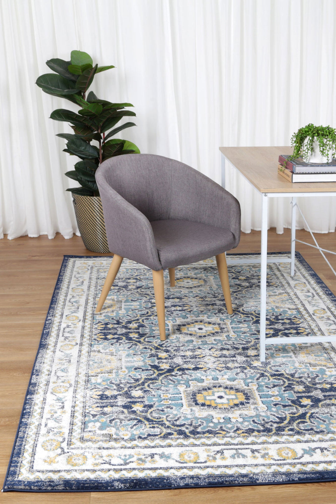 Frankie Frejus Blue Transitional Rug