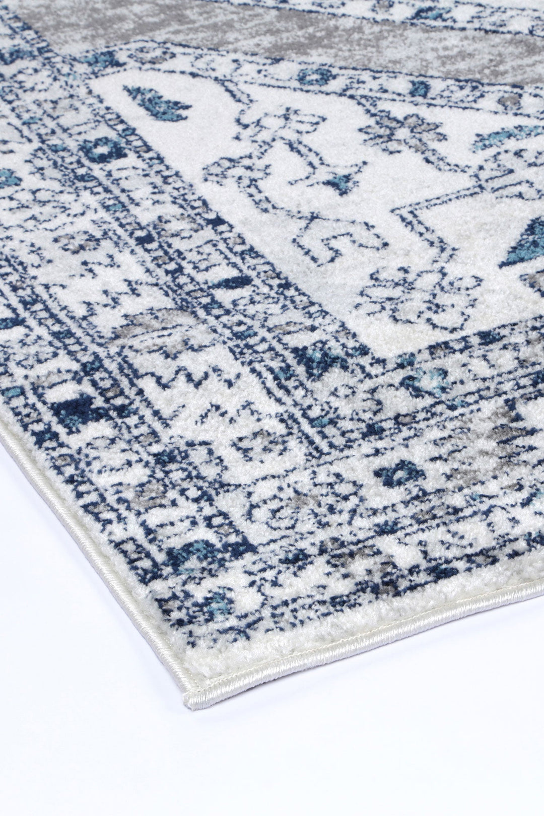 Frankie Meze Grey Traditional Rug