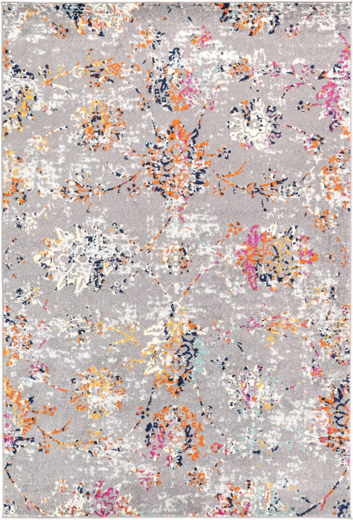 Palermo Catina Grey & Multi Contemporary Rug