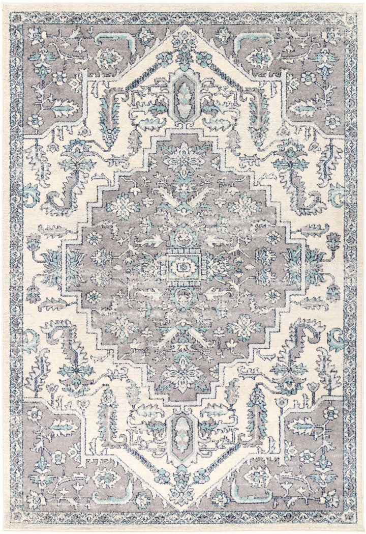 Palermo Avola Grey & Blue Transitional Rug