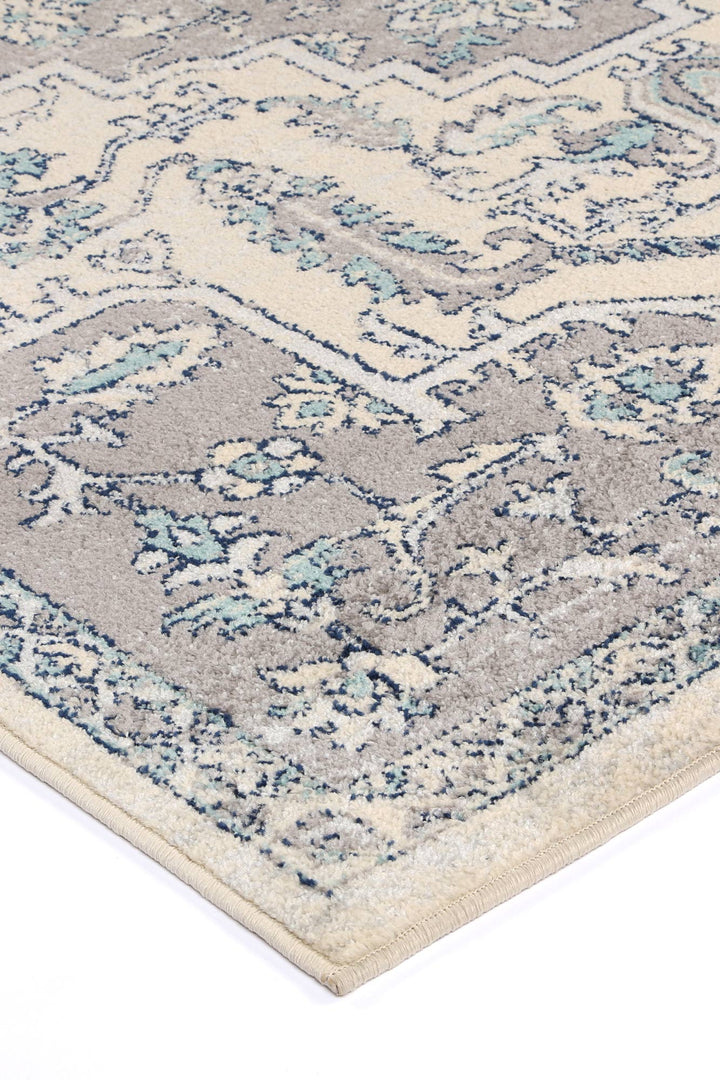 Palermo Avola Grey & Blue Transitional Rug