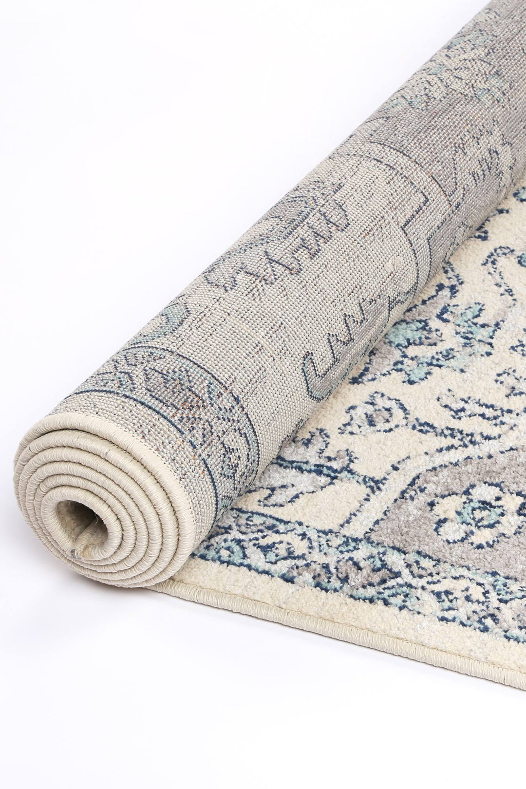 Palermo Avola Grey & Blue Transitional Rug