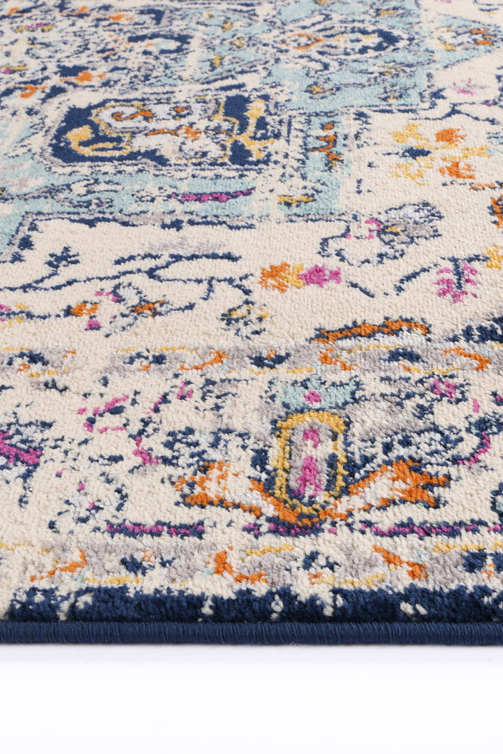 Palermo Patti Navy Traditional Rug