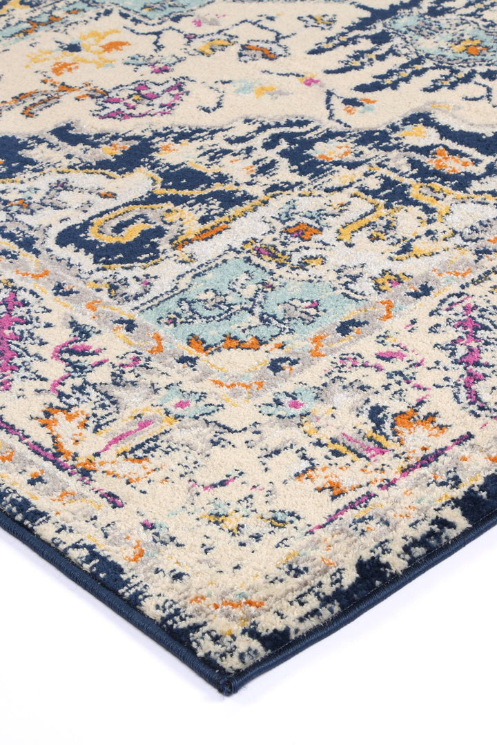 Palermo Patti Navy Traditional Rug