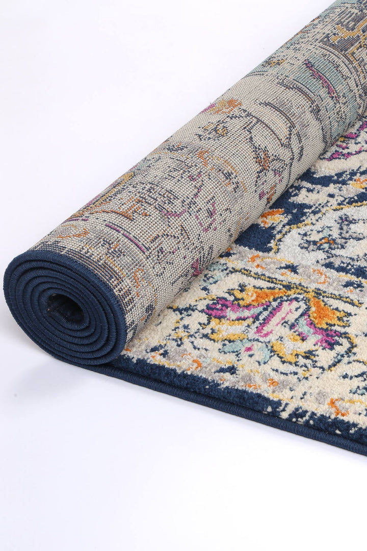 Palermo Patti Navy Traditional Rug