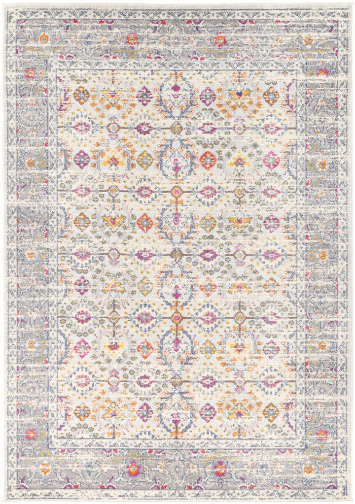 Palermo Ferla Grey & Multi Transitional Rug