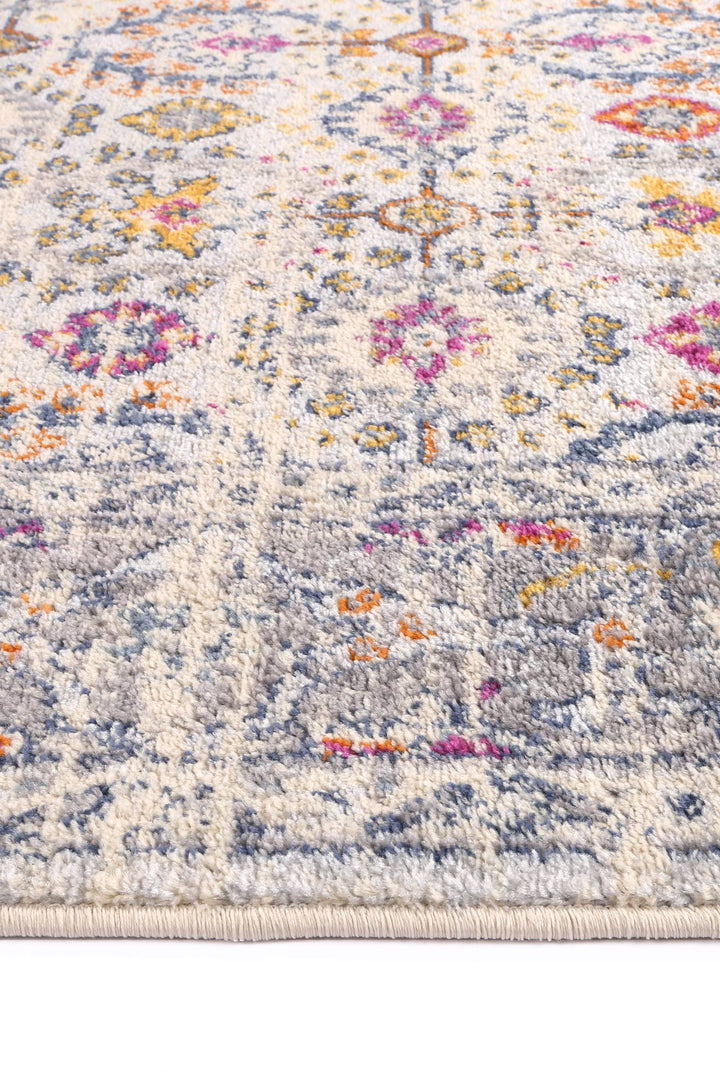 Palermo Ferla Grey & Multi Transitional Rug