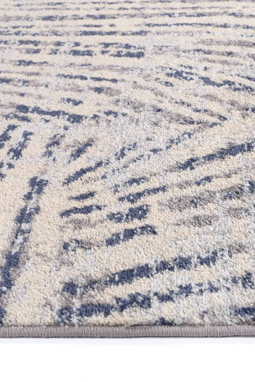 Palermo Ferraro  Ivory & Blue Geometric Rug