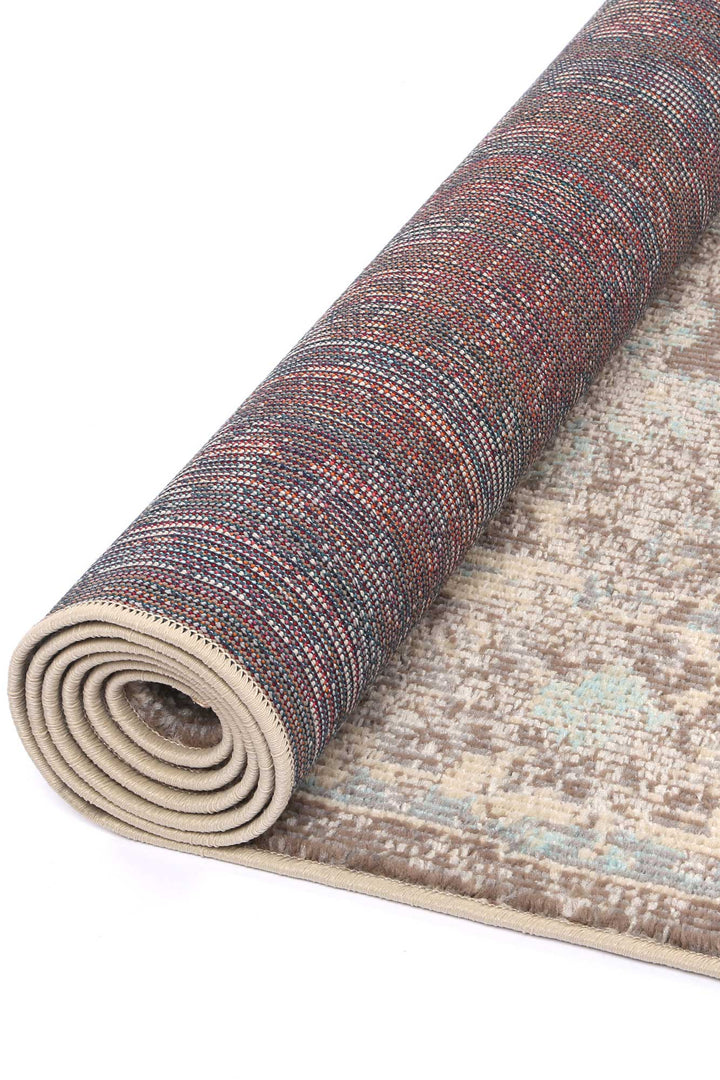 Ayla Homely Cream & Beige Transitional Rug