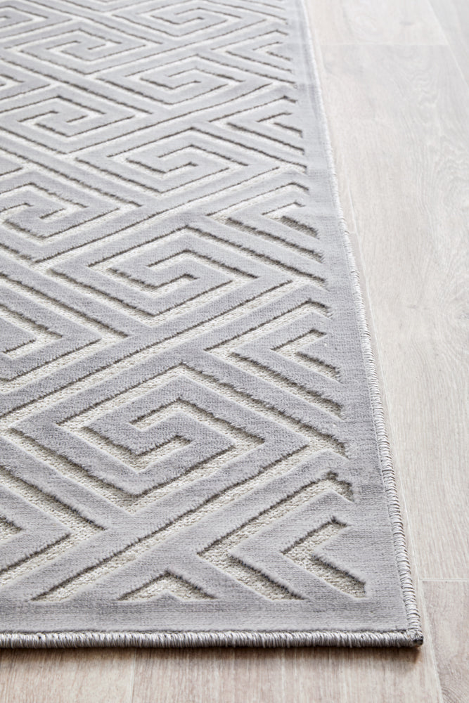 York Alice Silver Runner Rug